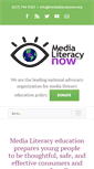 Mobile Screenshot of medialiteracynow.org