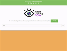 Tablet Screenshot of medialiteracynow.org